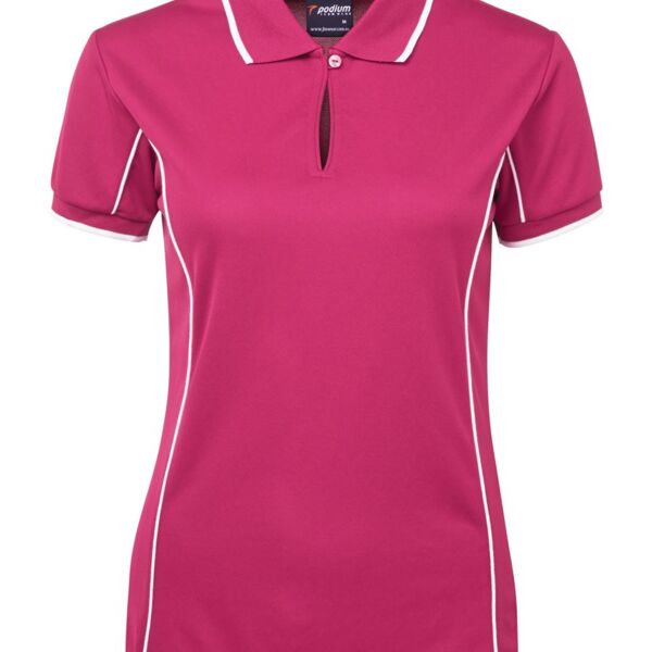 PODIUM LADIES PIPING POLO Thumbnail